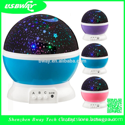 led light projector Romantic Rotating Cosmos Star Sky Moon Projector , Rotation Night Projection for Children Kids